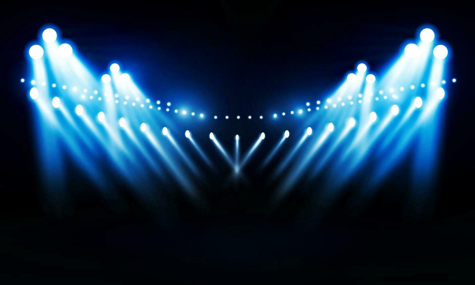 Football Bright stadium arena lights vector design.