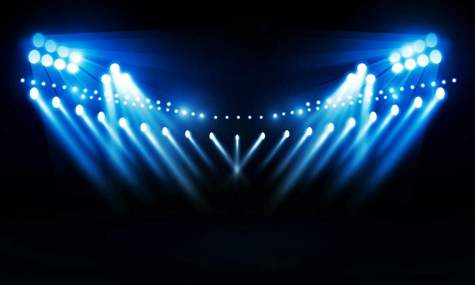 Football Bright stadium arena lights vector design.