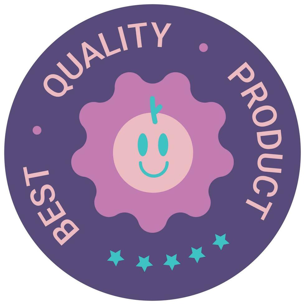 Best Quality Product Sticker vector