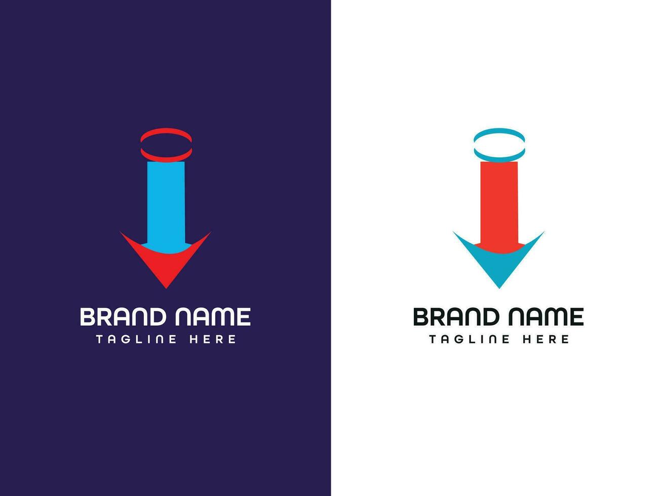 pencil letter logo vector