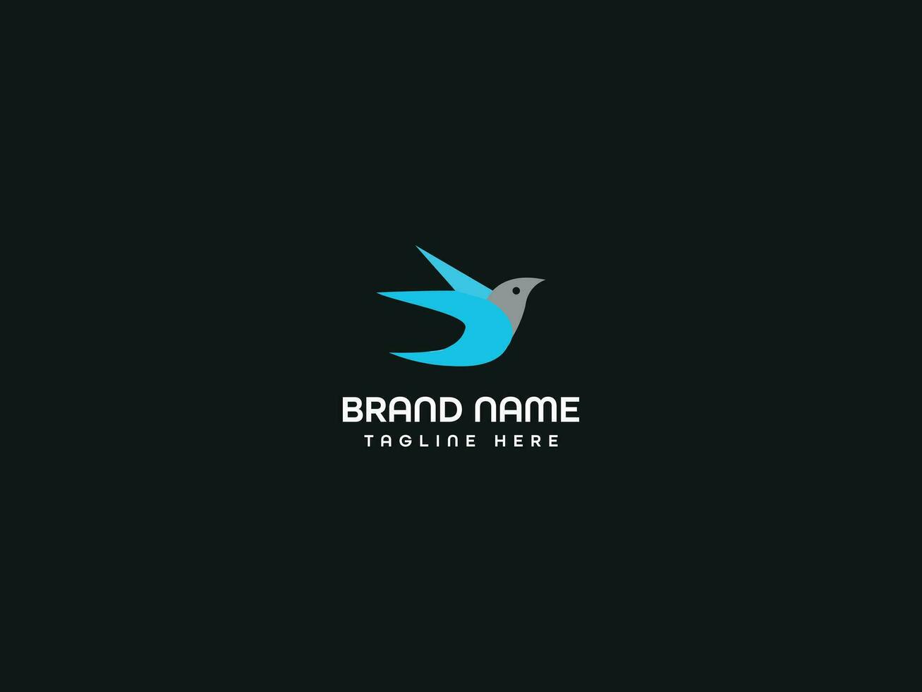 bird letter business logo design vector