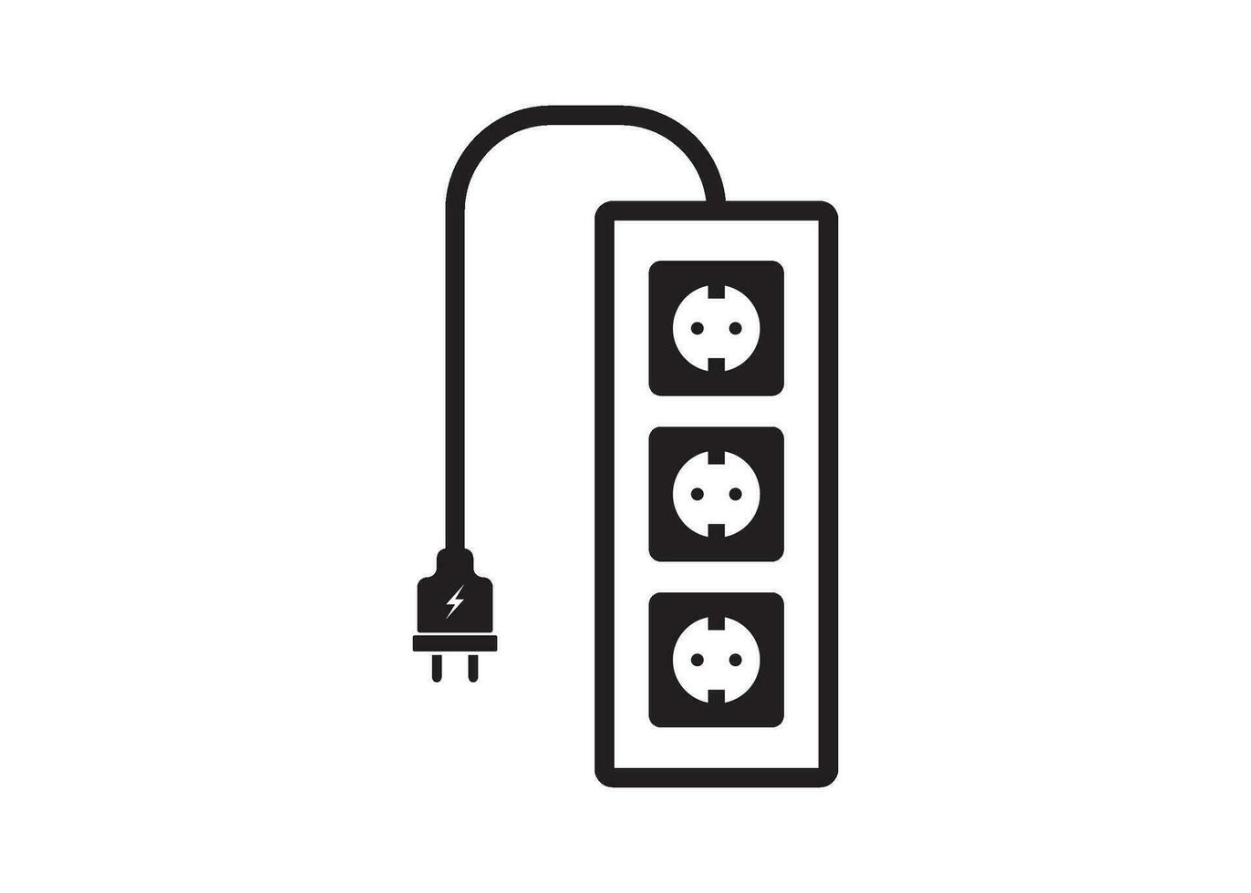 power socket icon design vector isolated