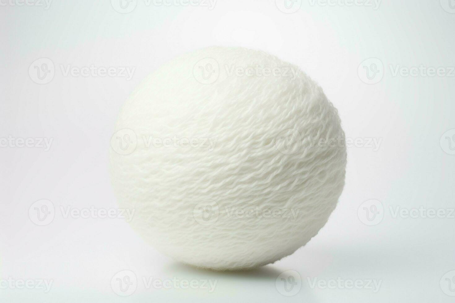 Ball wool white textile. Generate Ai photo