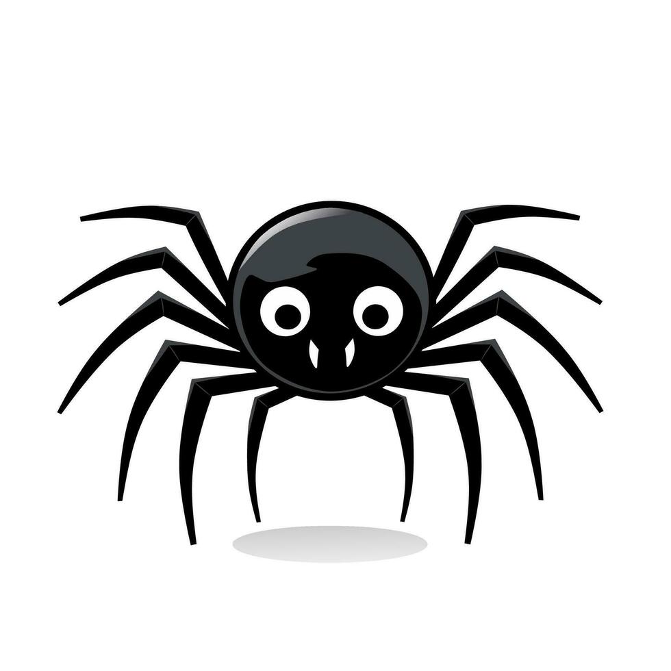 Spider clipart cartoon design on white background vector