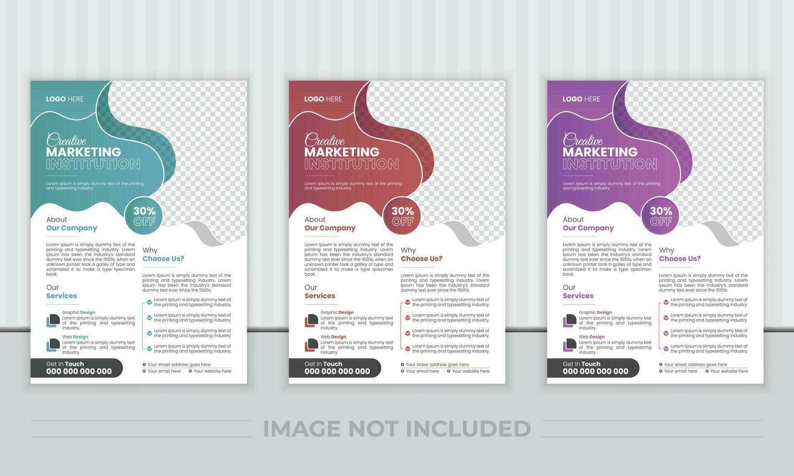 business brochure flyer design layout template A4, Abstract creative corporate and business flyer, Easy to use and edit. vector