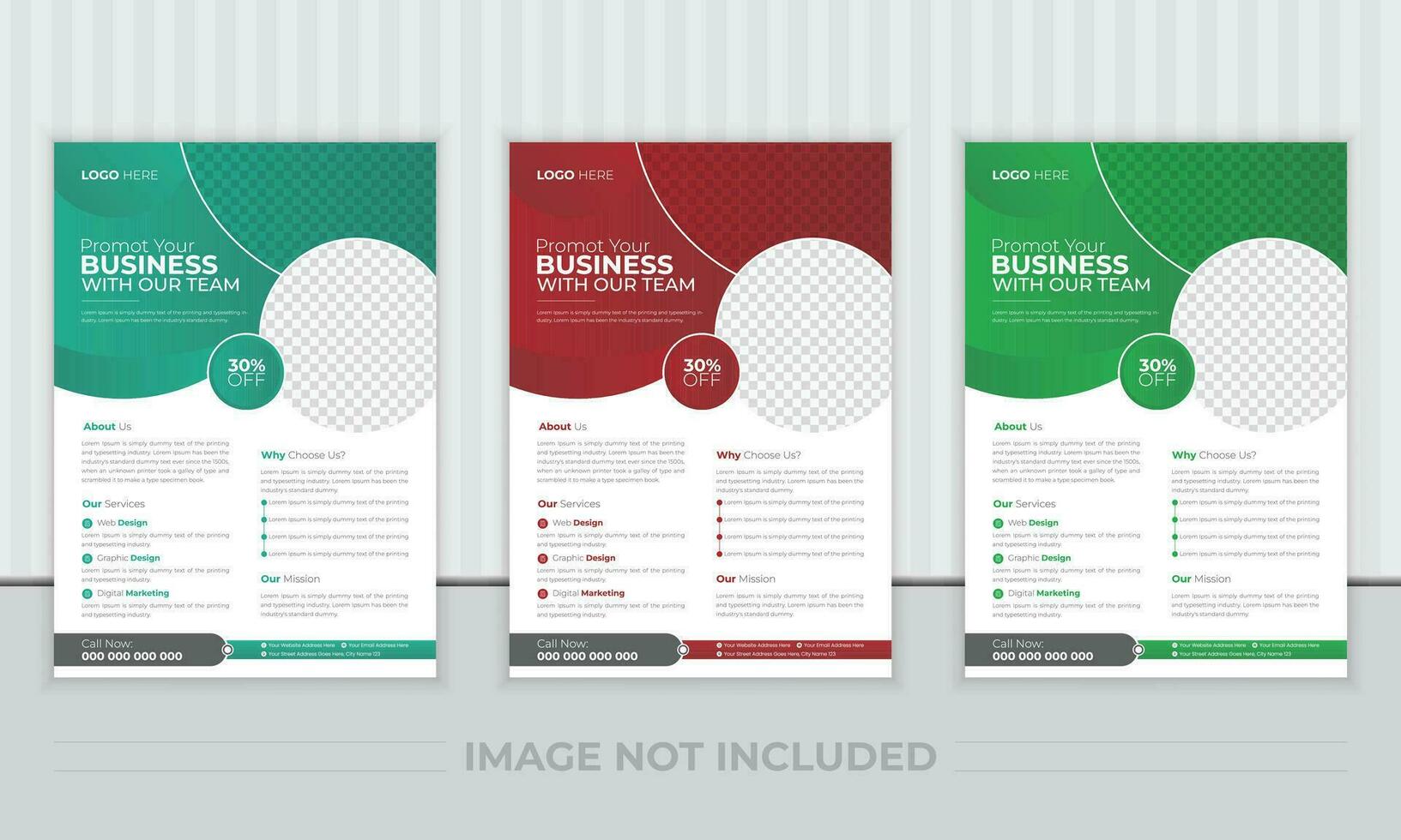 business brochure flyer design layout template A4, Abstract creative corporate and business flyer, Easy to use and edit. vector