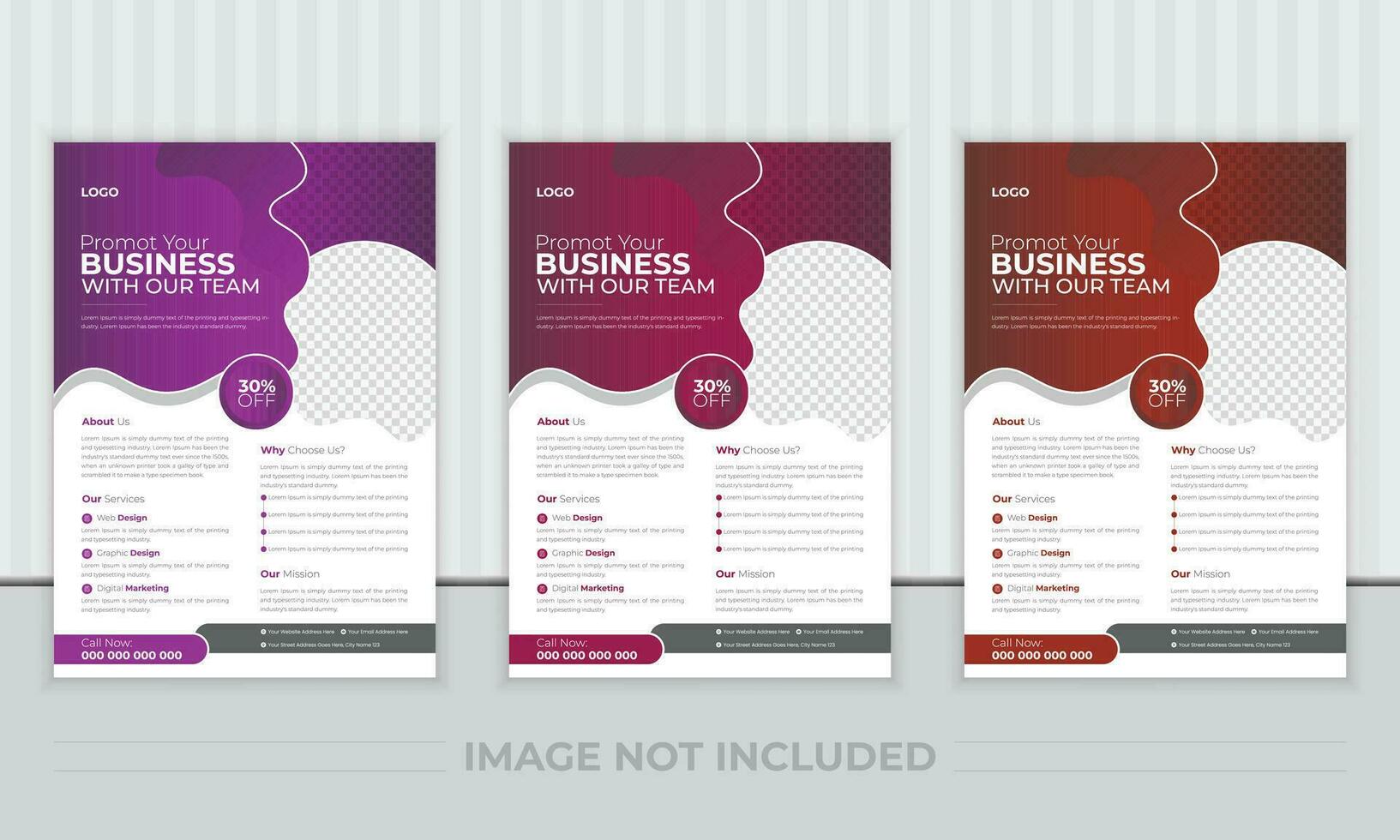 business brochure flyer design layout template A4, Abstract creative corporate and business flyer, Easy to use and edit. vector