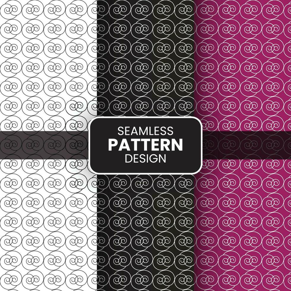 Unique Seamless Pattern Design Template vector