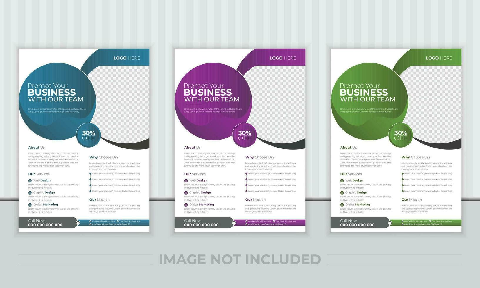 business brochure flyer design layout template A4, Abstract creative corporate and business flyer, Easy to use and edit. vector