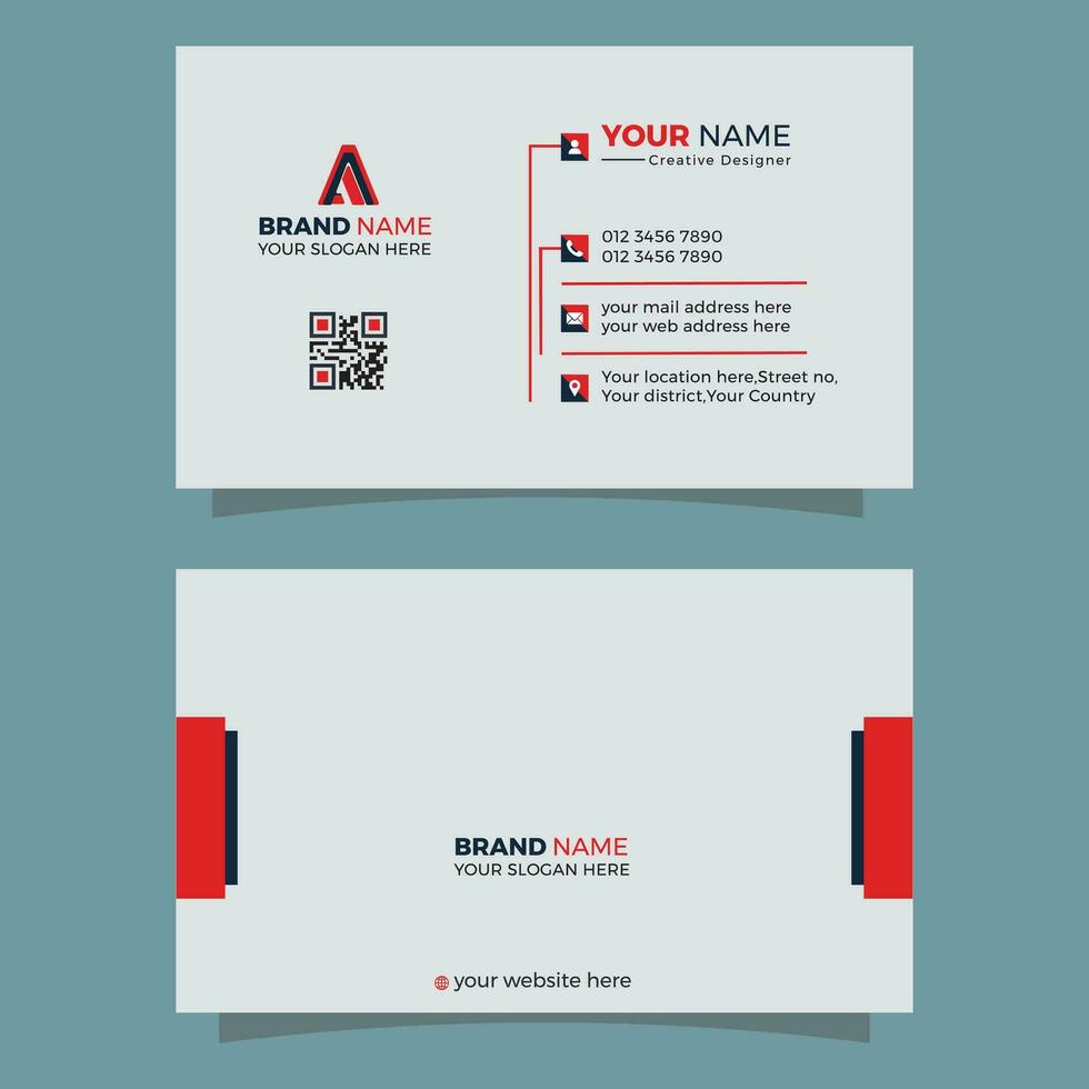 creativo negocio tarjeta diseño modelo. único forma moderno negocio tarjeta diseño. vector