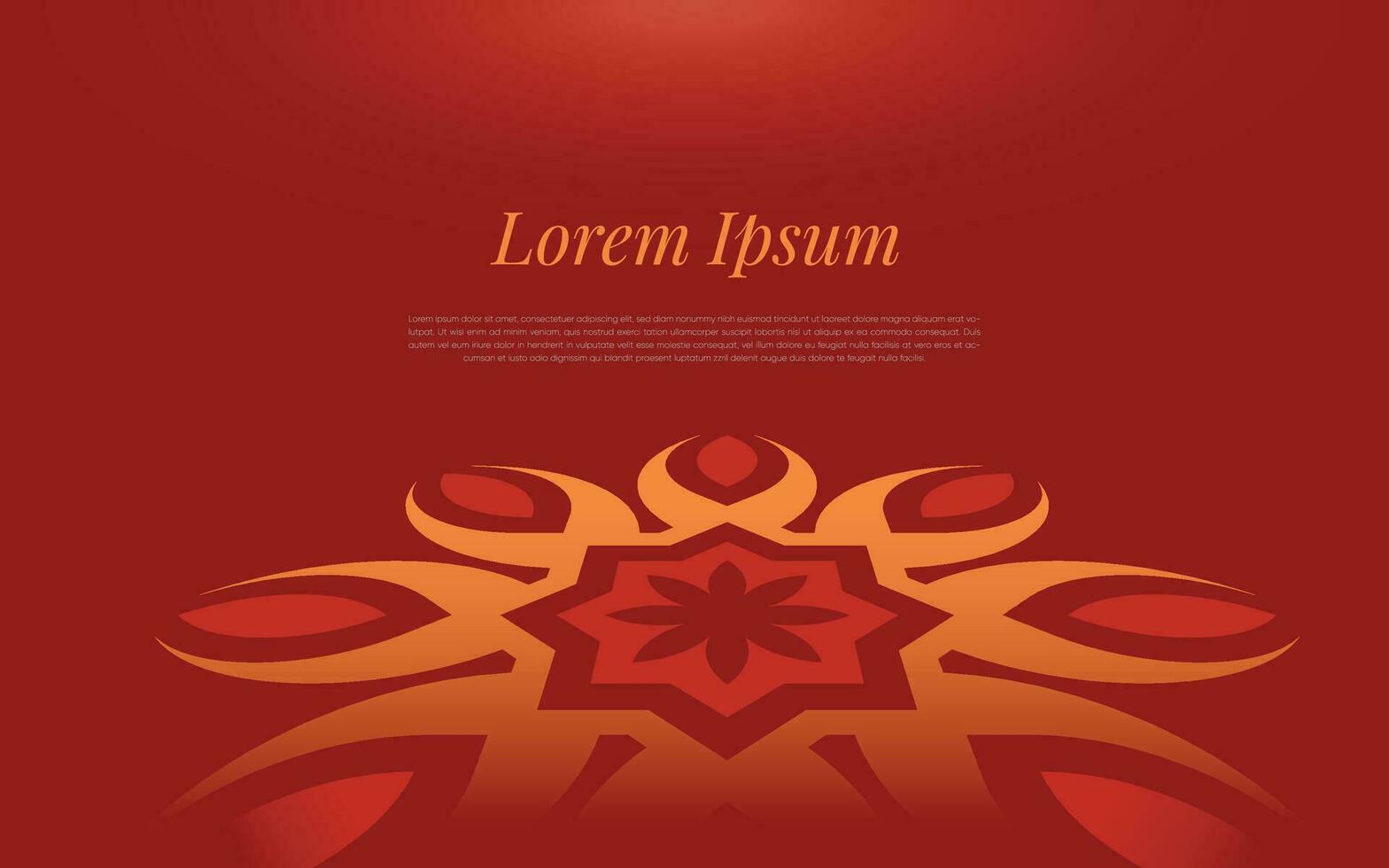 The orange pattern on the abstract background is a geometric mosaic in a colorful ornament style. vector