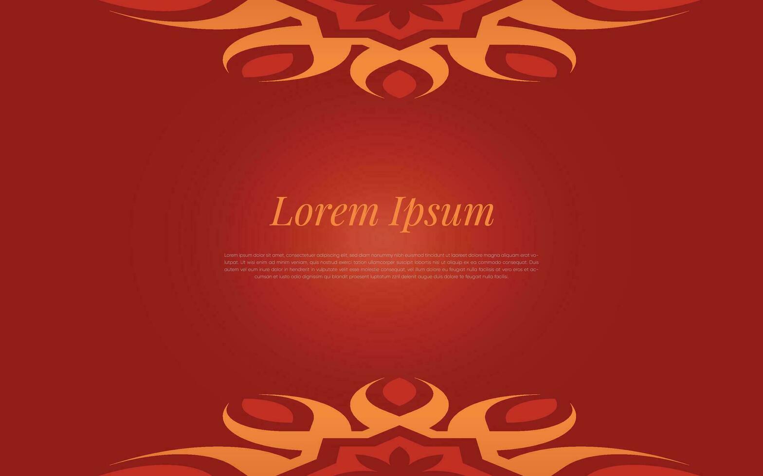 The orange pattern on the abstract background is a geometric mosaic in a colorful ornament style. vector