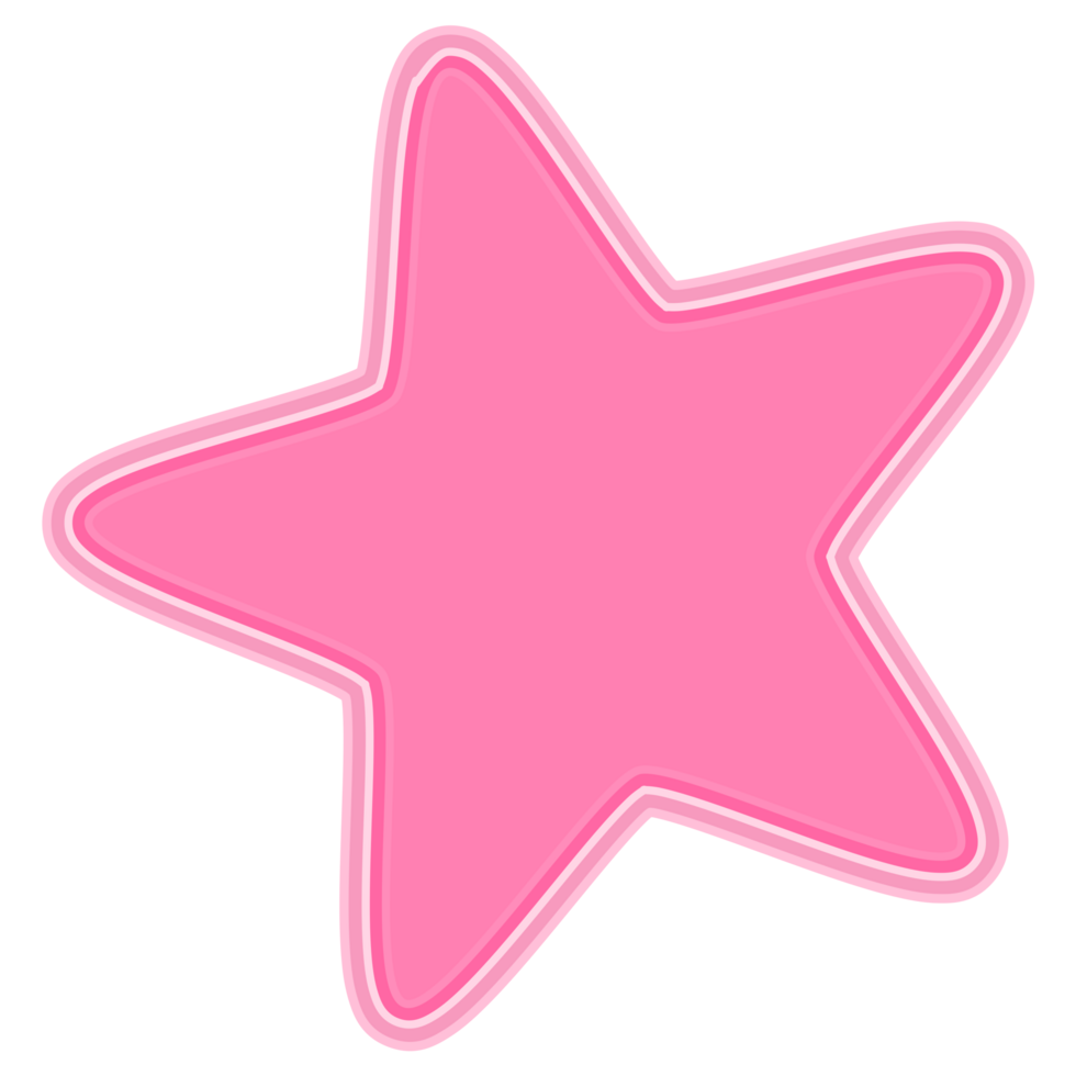 pink star icon button. png illustration.