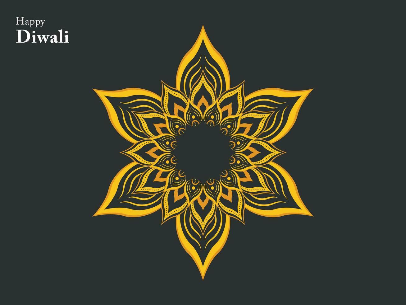 contento diwali hindú tradicional ornamento lámpara festival India elemento mandala chino Buda étnico vector