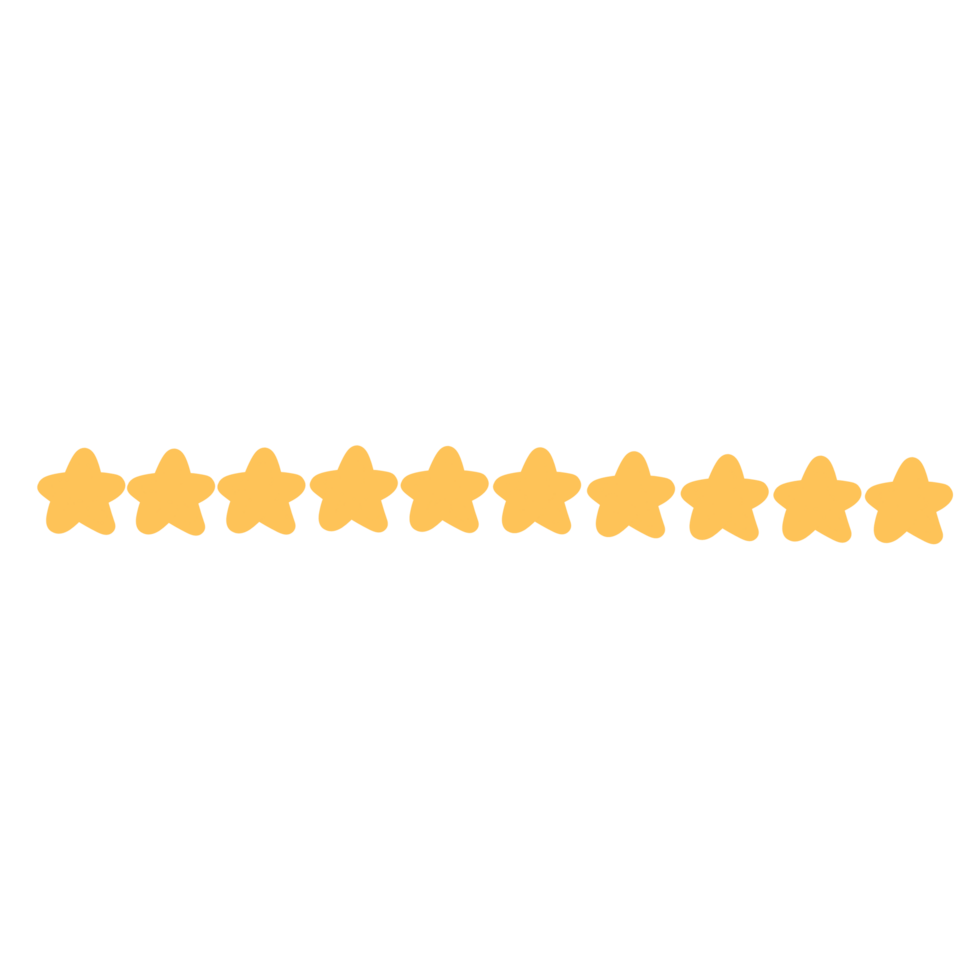 Yellow star rating png
