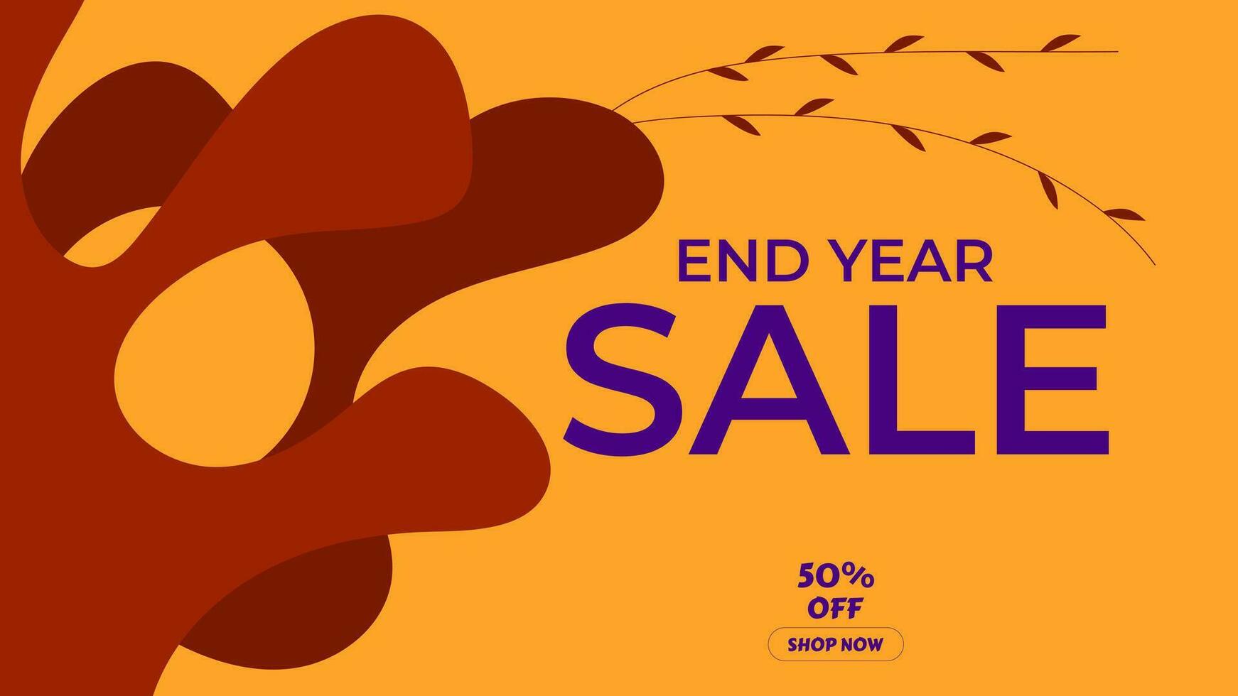 END YEAR SALE OFFERS AND PROMOTION TEMPLATE BANNER DESIGN.COLORFUL BACKGROUND VECTOR. GOOD FOR SOCIAL MEDIA POST, COVER , POSTER OSTER vector