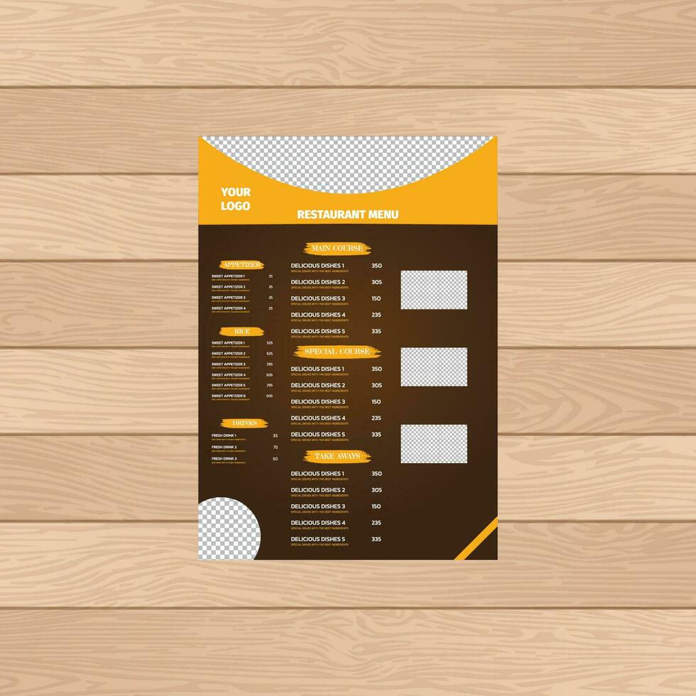 Menu Cards, menu card template, restaurant menu card vector