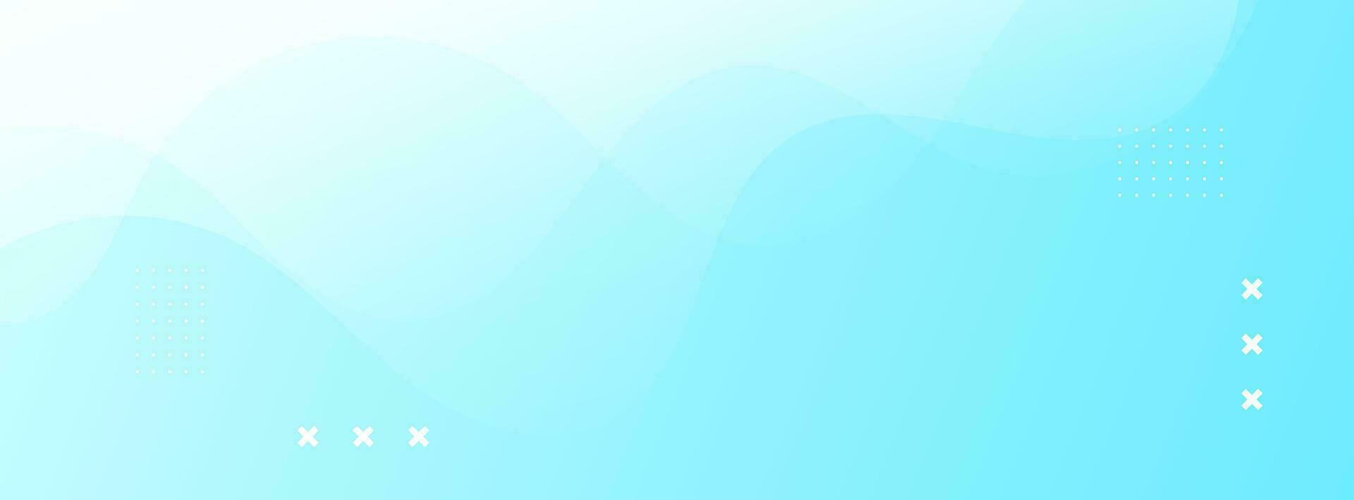 Banner background, colorful, blue gradation, wave effect abstract, eps 10 vector