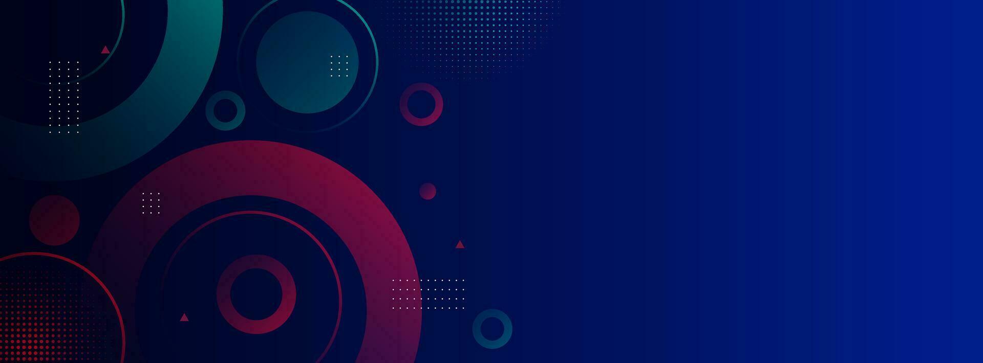 banner background. colorful, dark blue gradations, slashes ,memphis ,element circle, memphis eps 10 vector