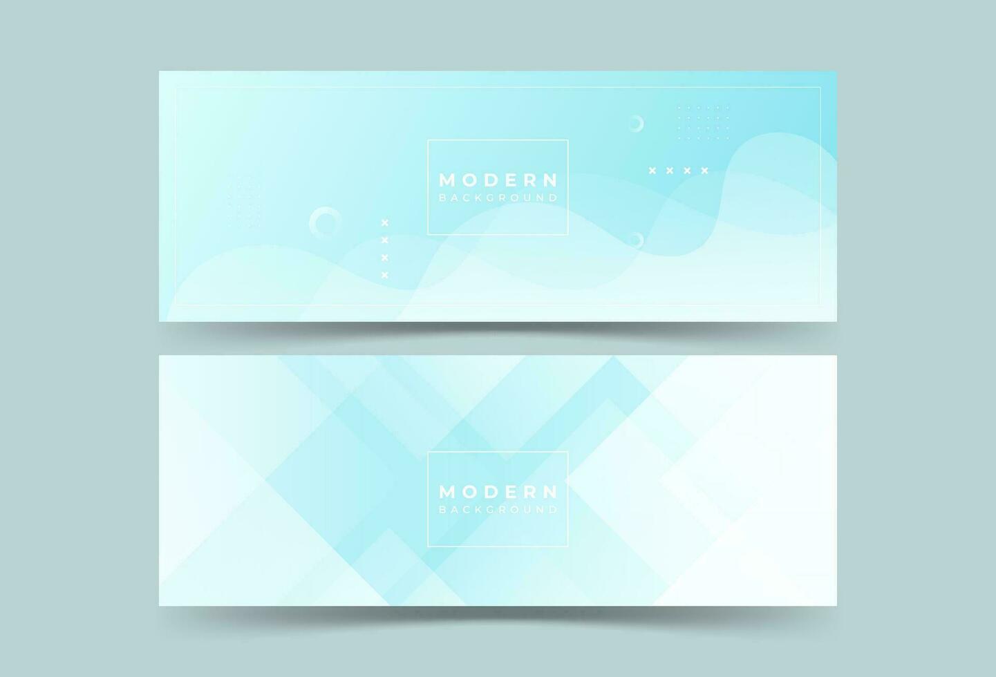 banner background. colorful, bright blue and white gradations, set collection eps 10 vector