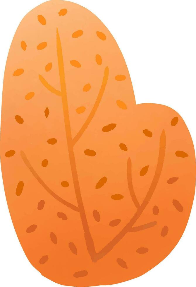 Colorful bushes and leaves in autumn vector