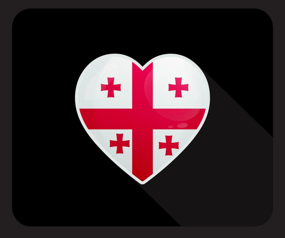 Georgia Love Pride Flag Icon vector
