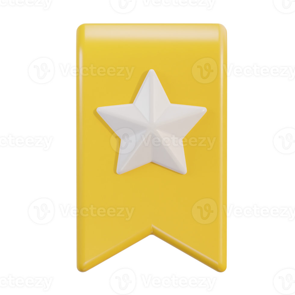 3d badge avec étoile icône png