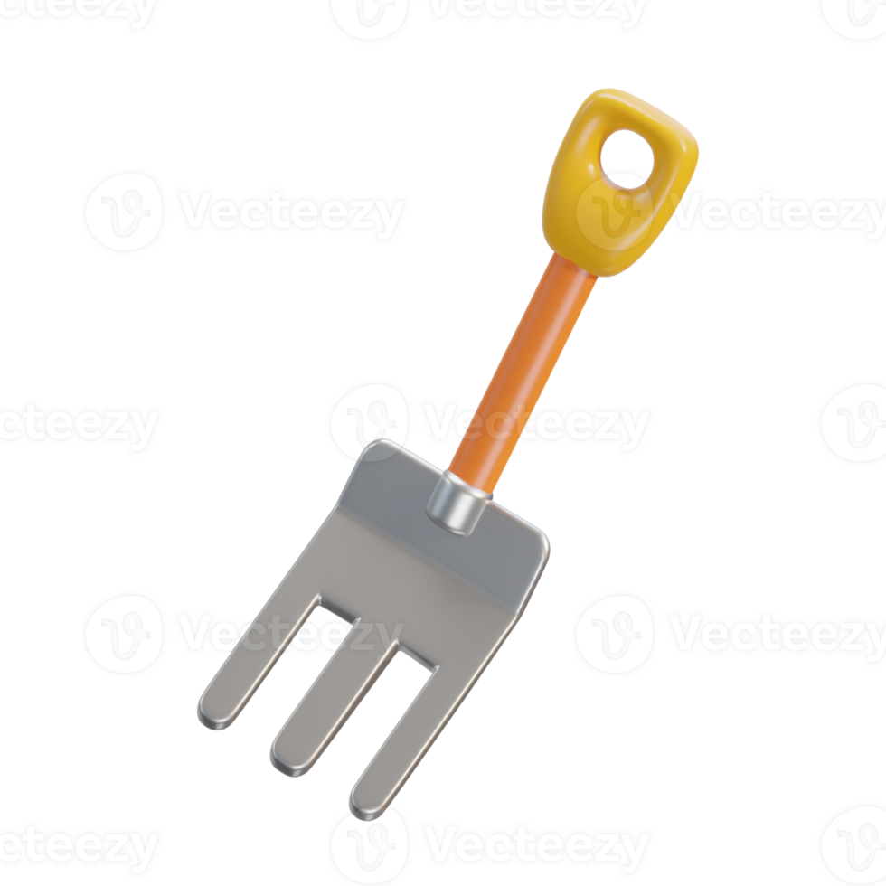 3d Pitchfork icon illustration png