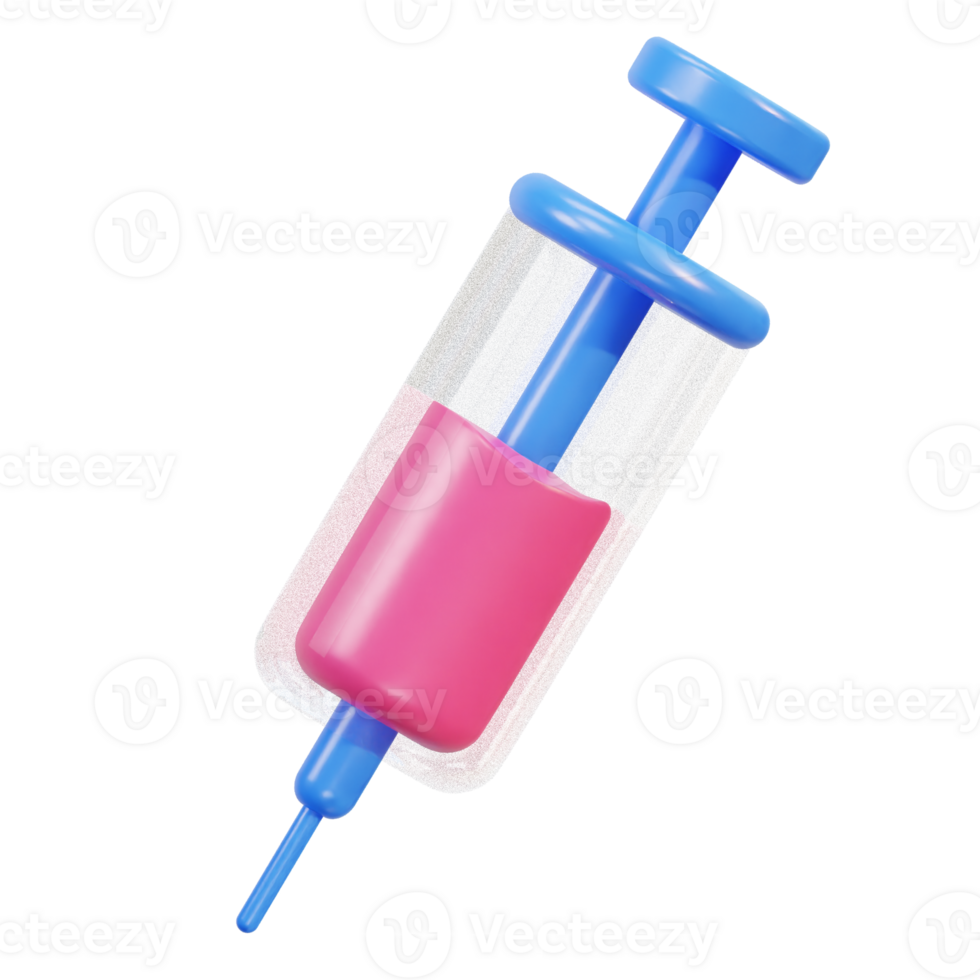 syringe for medical injection vaccination medicine medical equipment 3d icon png