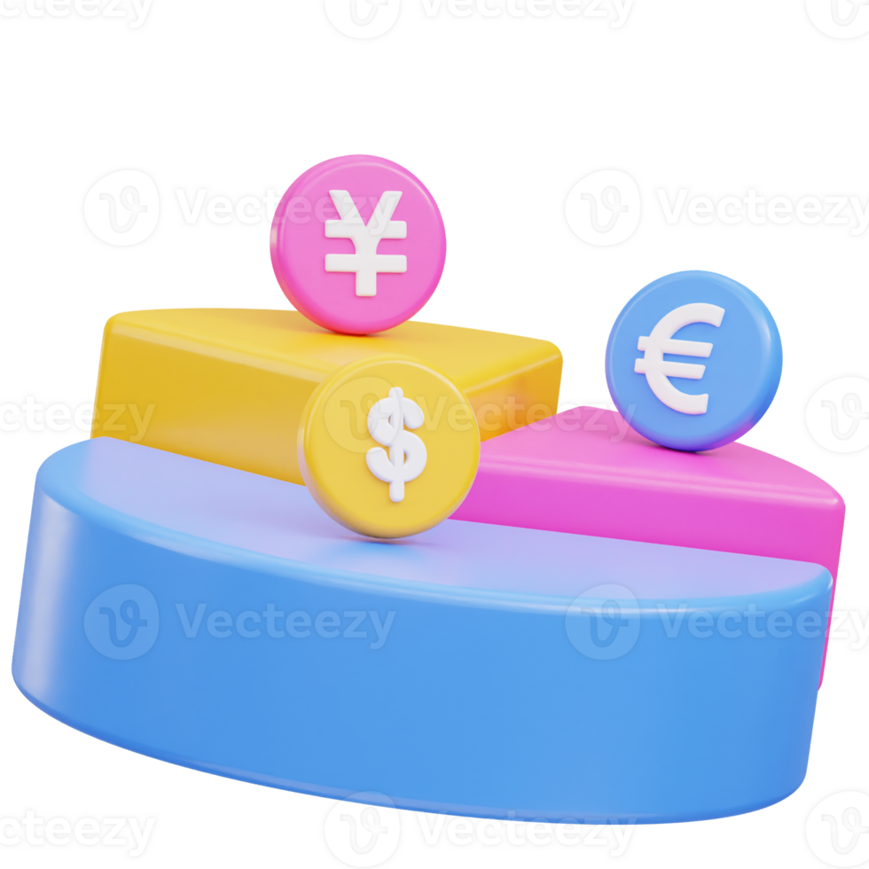 infographic icon 3d rendering illustration png