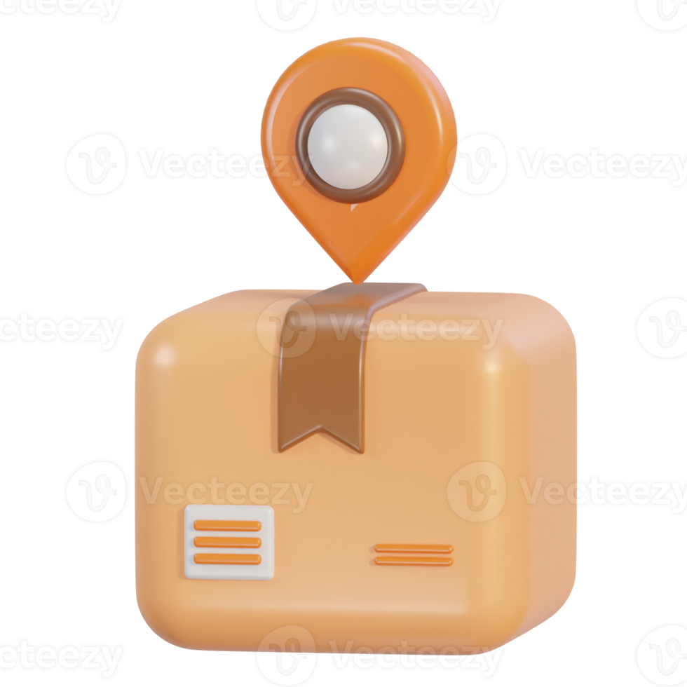 3d Package delivery icon png