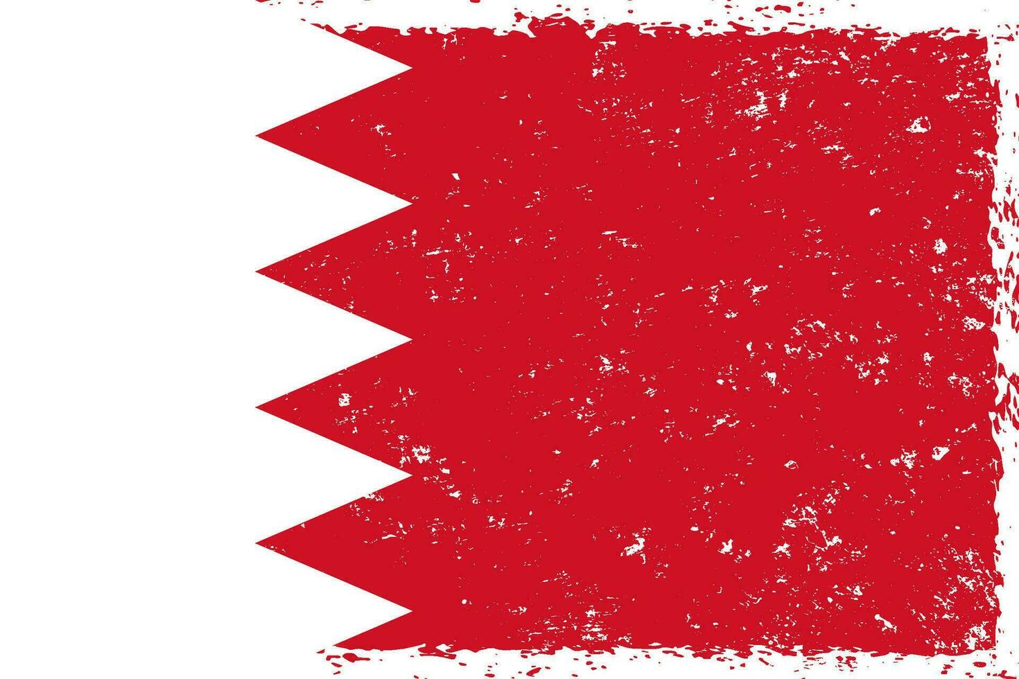 Bahrain flag grunge distressed style vector