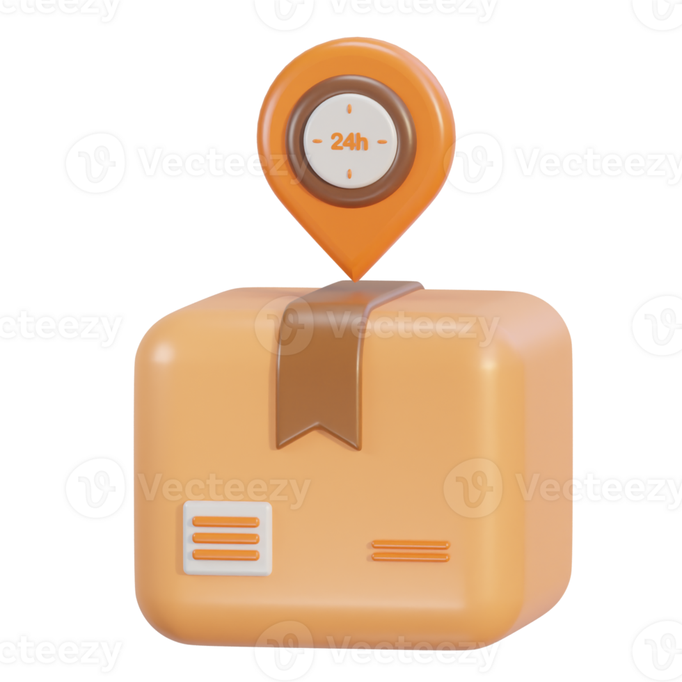 3d Package delivery  icon png
