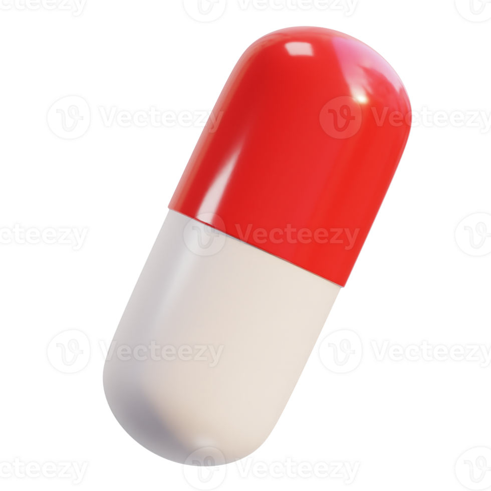 medisch pillen capsule drug vliegend 3d icoon illustratie png