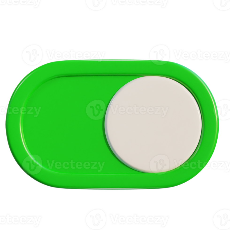 3d toggle switch buttons on and off icon illustration png