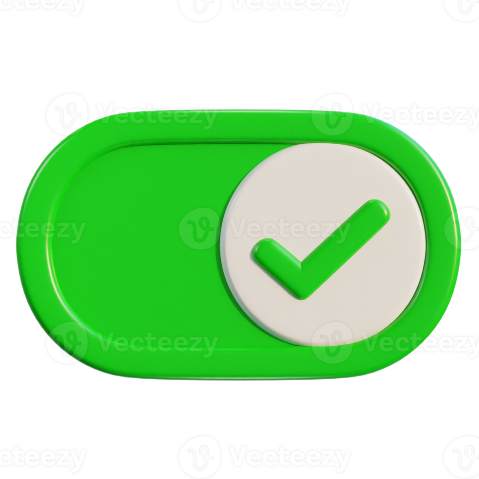 3d toggle switch buttons on and off icon illustration png