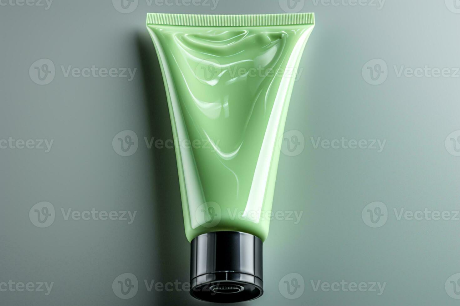 Isolated ointment tube, top down view, with ample space for text AI Generated photo
