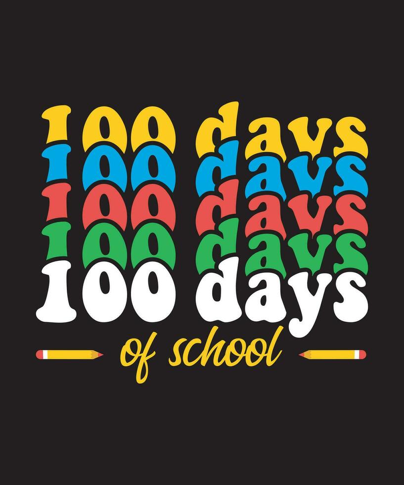 100 Days of School vector