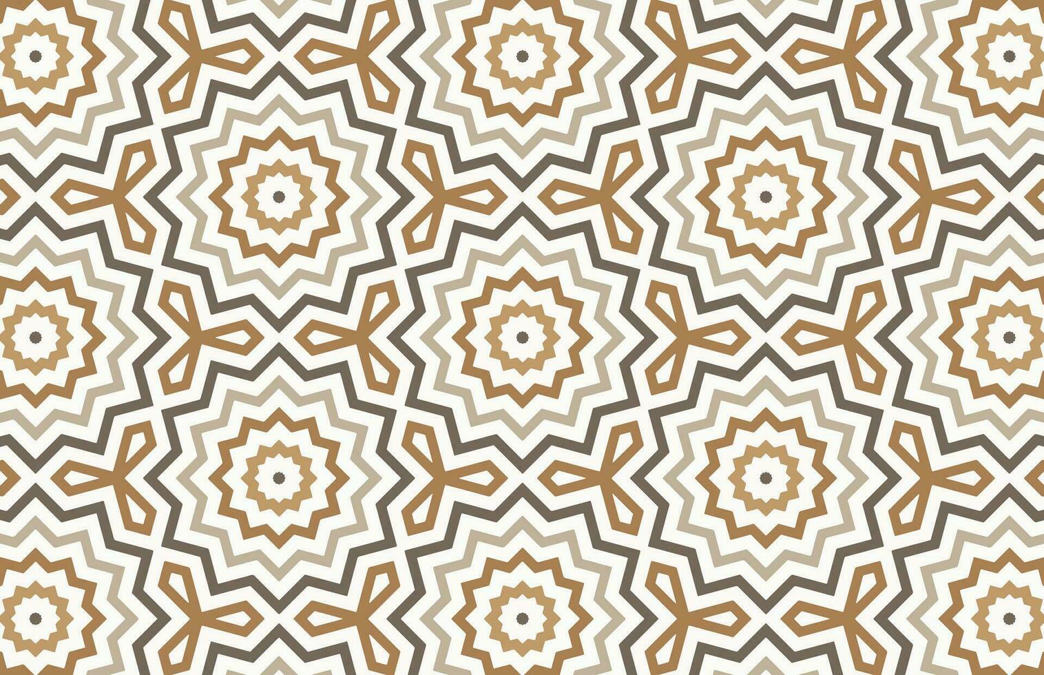 Seamless arabic geometric tile pattern vector