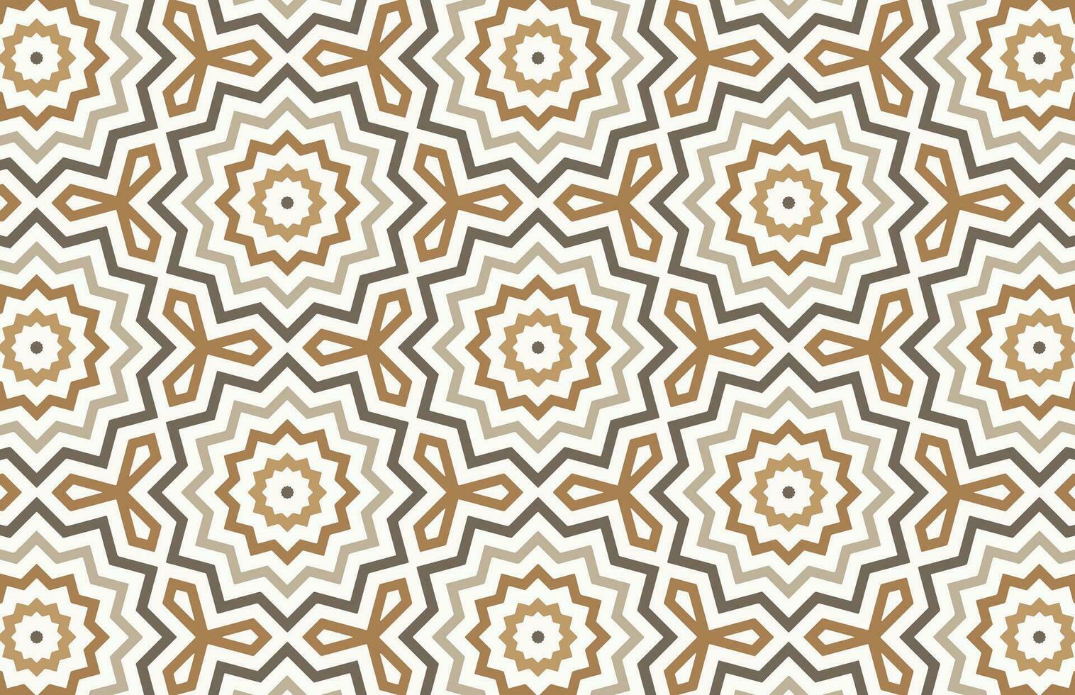 Seamless arabic geometric tile pattern vector