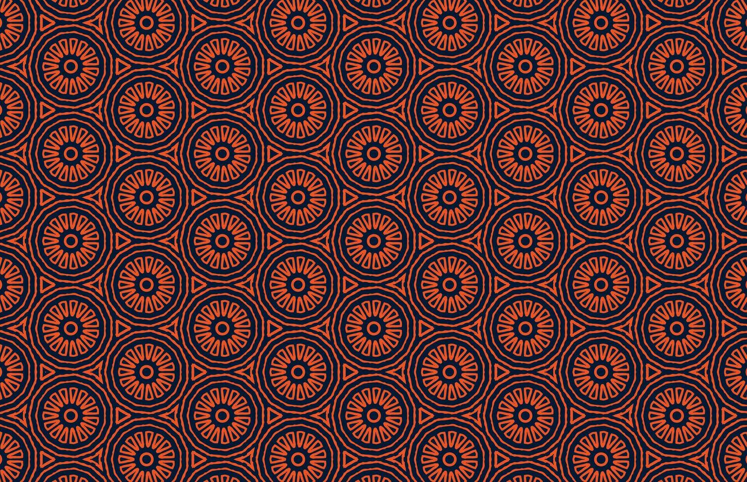 Grunge circle tribal fabric pattern vector