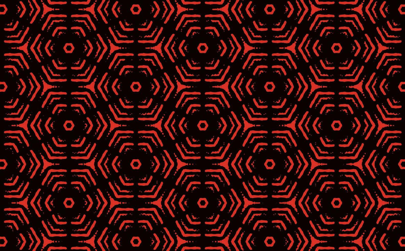 grunge hexágono rojo modelo vector