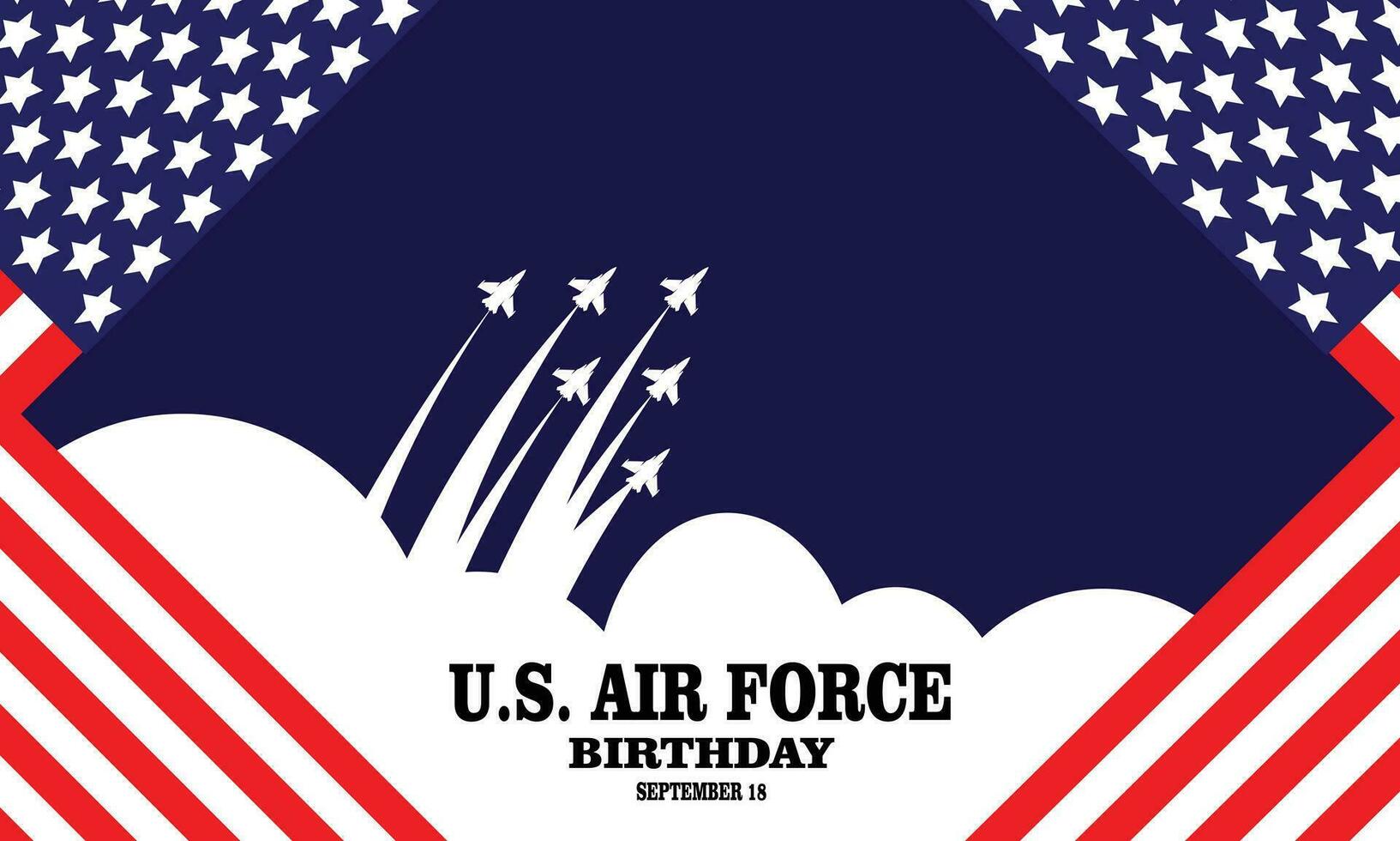 US air force background vector