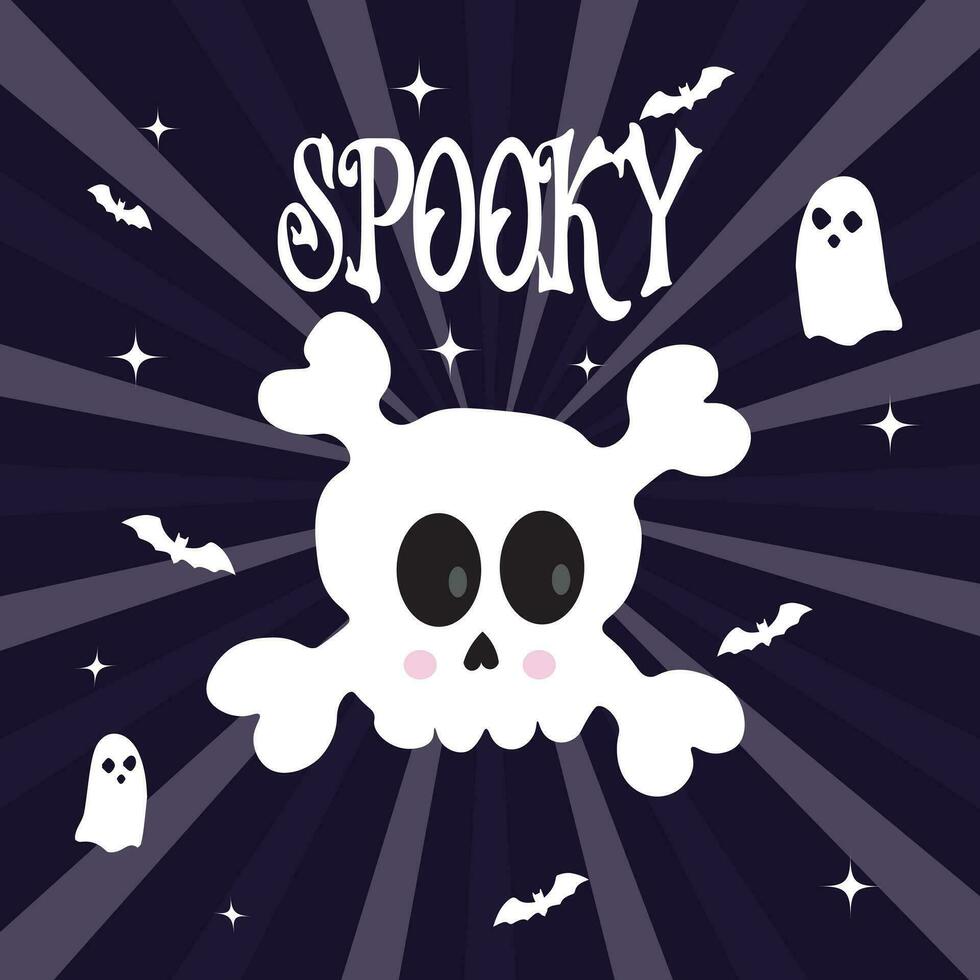happy halloween design illustration card background vector
