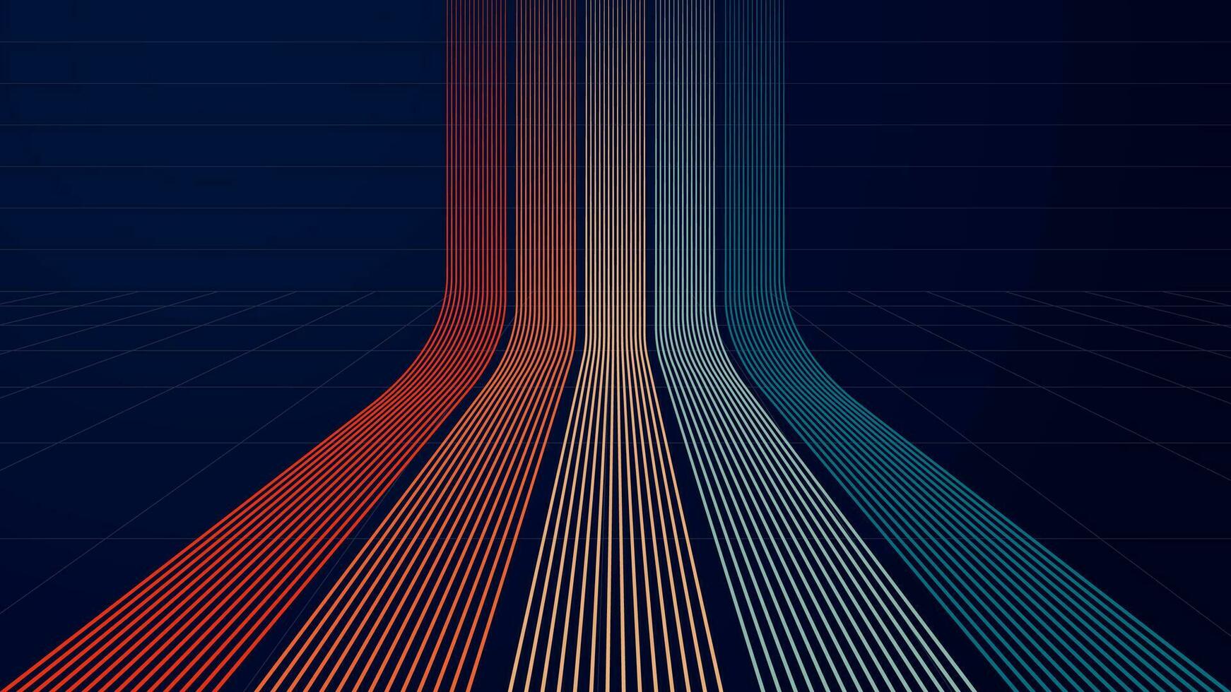 Abstract technology background with lines. Futuristic texture Illustration. vector