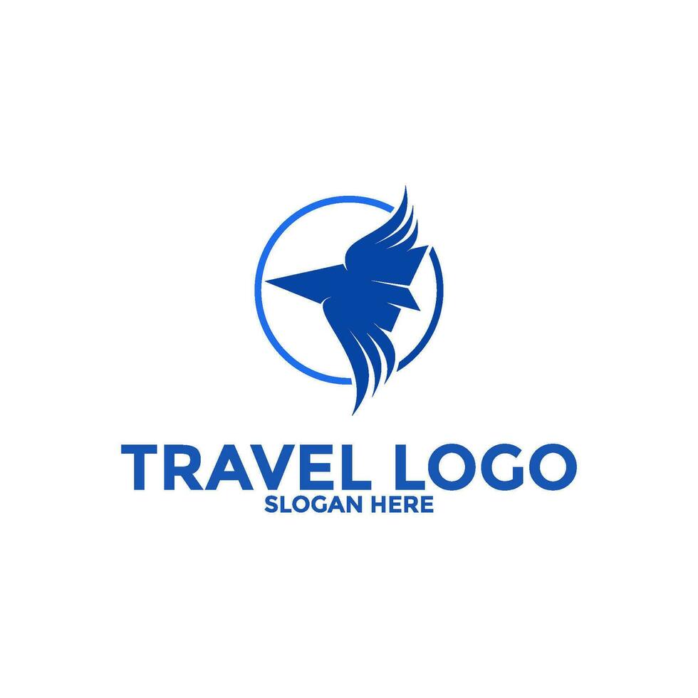 Travel logo icon vector, Simple Travel logo template vector
