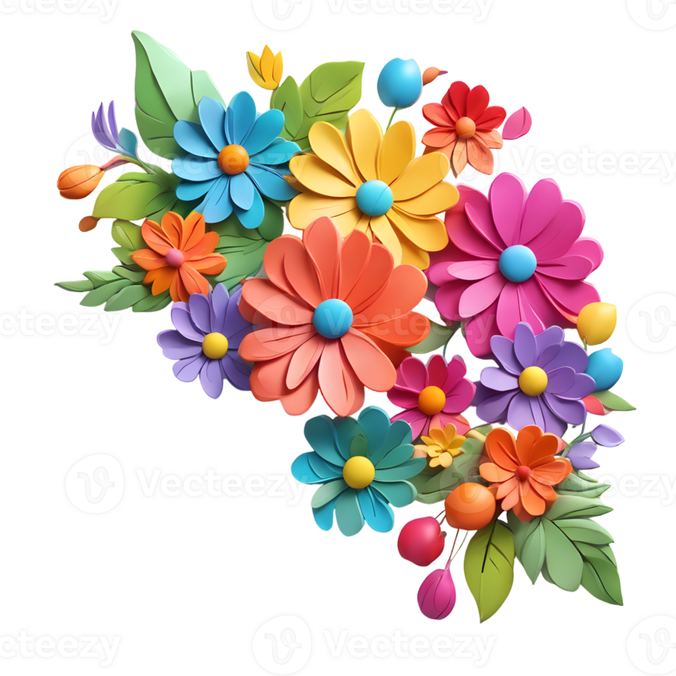 Artificial Flower Bouquet, Flower Illustration, Floral Png File