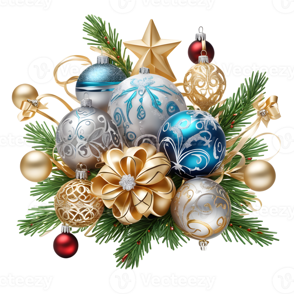 Kerstmis decoratie ornament, gelukkig Kerstmis ontwerp , generatief ai png