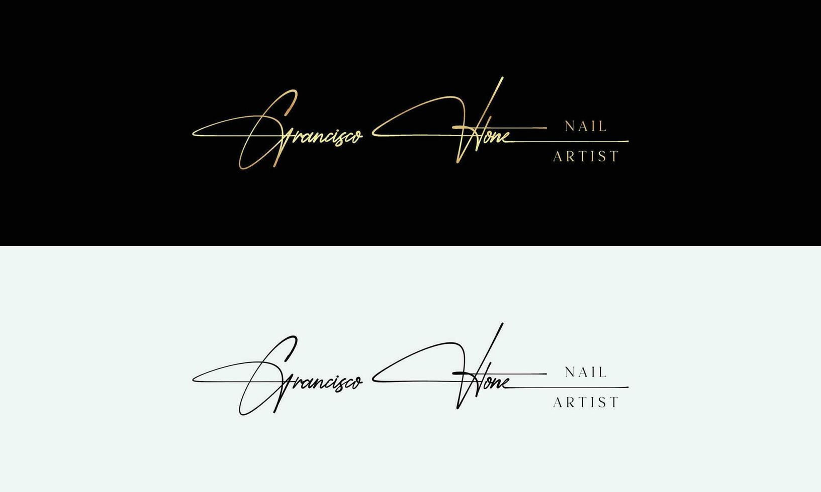 Handwriting Photography logo template vector. signature logo concept vector