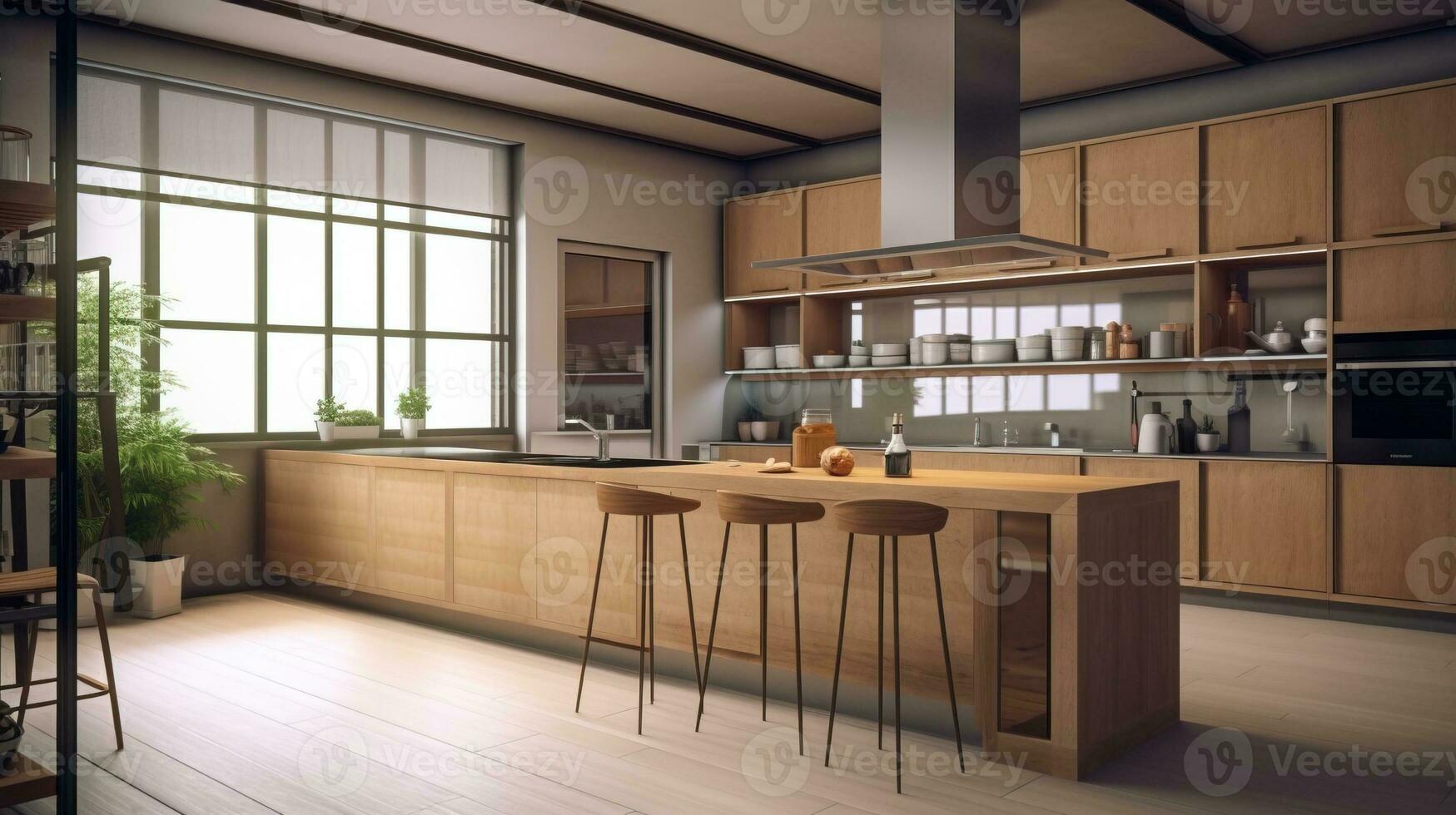 Contemporary kitchen interior embracing modern technology for a futuristic  vibe AI Generated 26311086 Stock Photo at Vecteezy